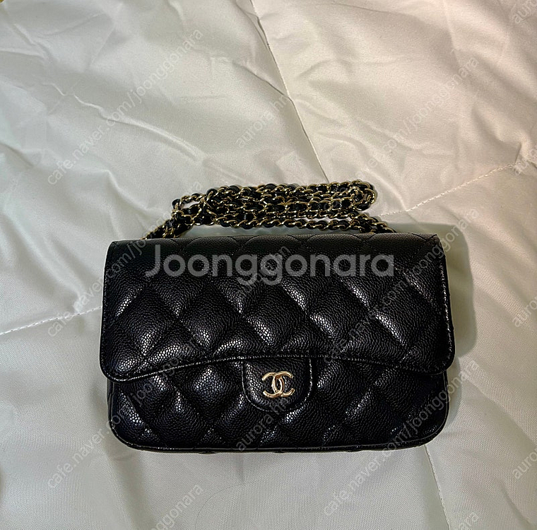 샤넬 클래식 더블 체인 플랩 폰홀더백--0